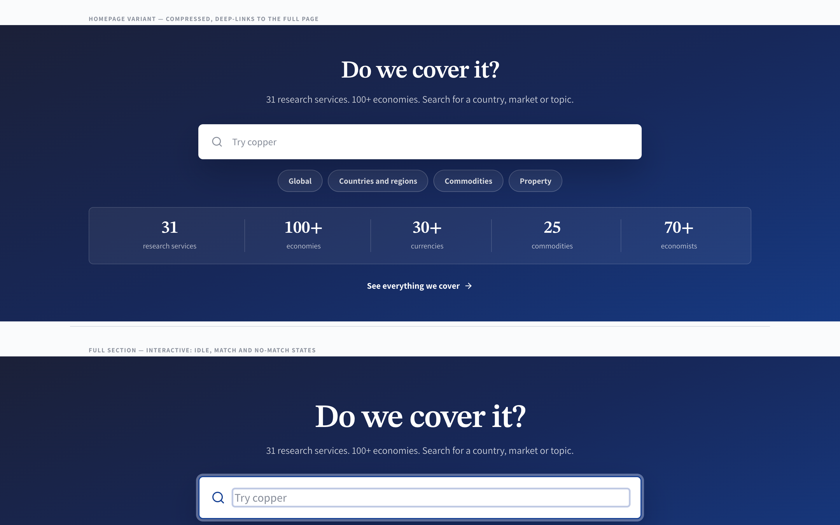 Preview of the Coverage Explainer page