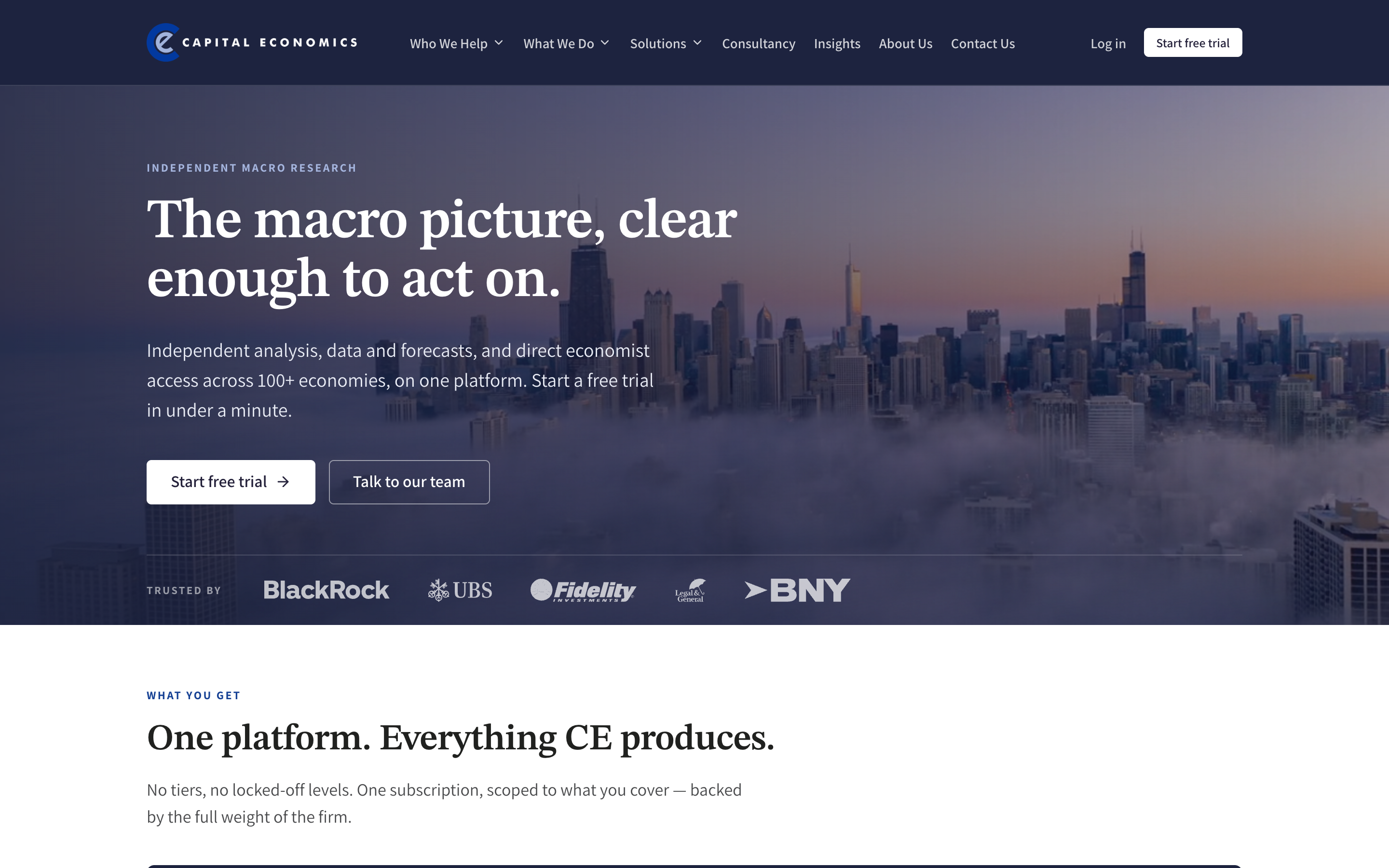 Preview of the Home page