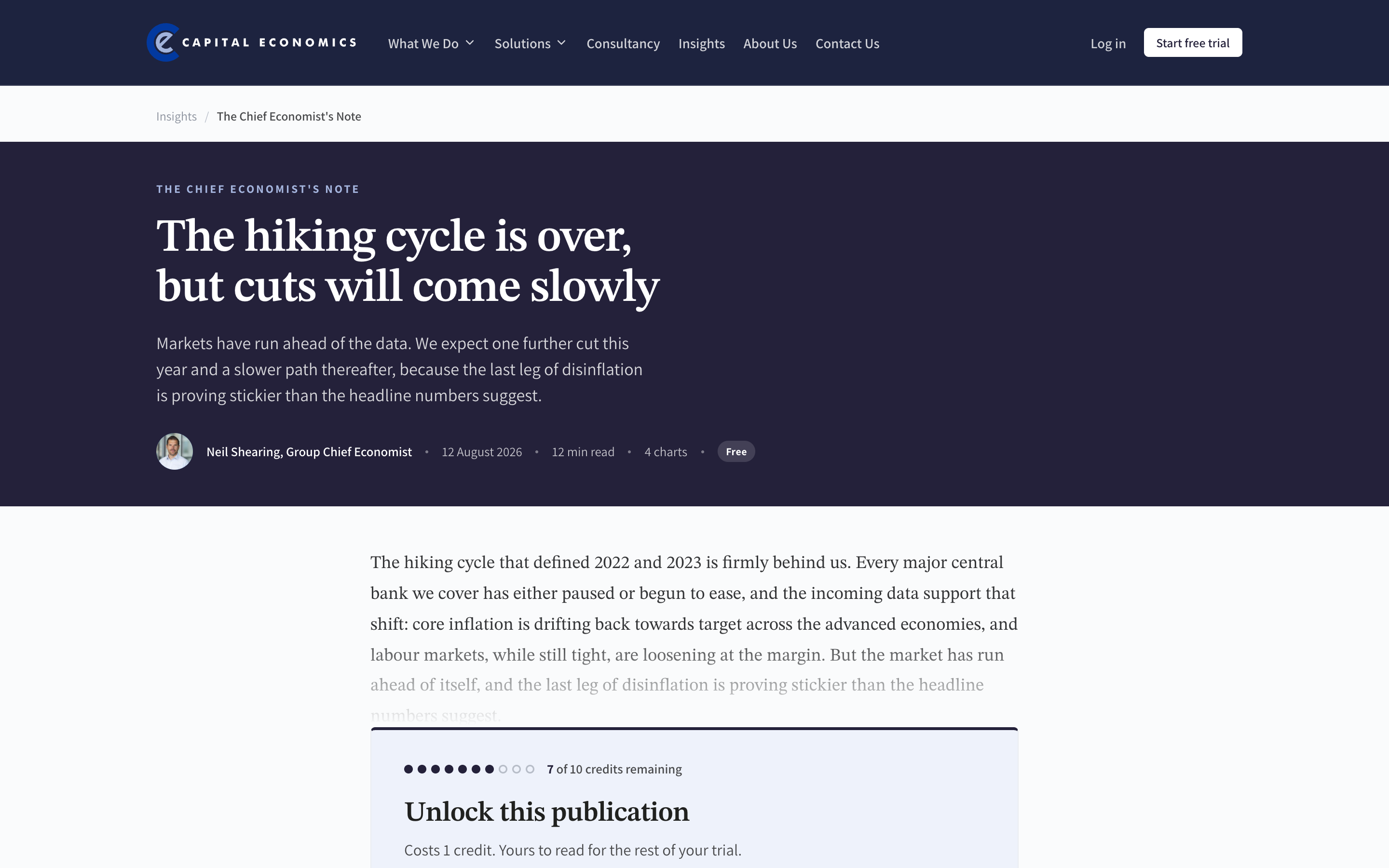 Preview of the Trial Article page